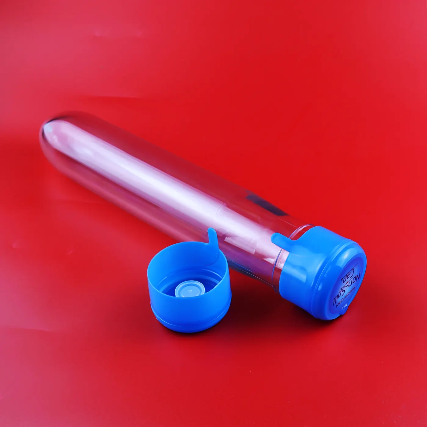 Photo of Blue reusable water bottle cap option