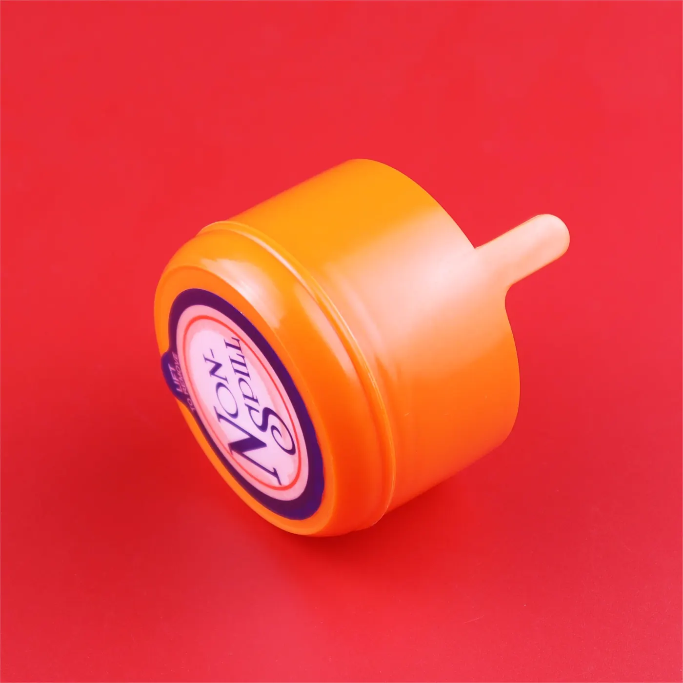Orange bottle cap sealing leak proof